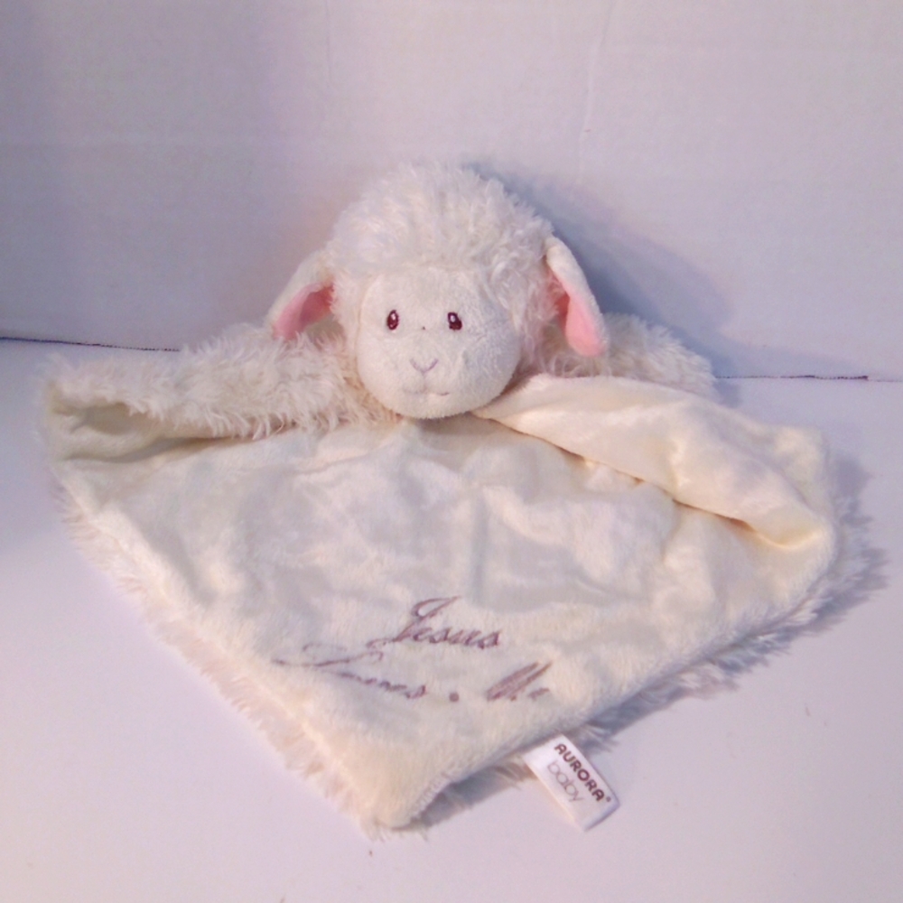 Aurora Baby Jesus loves Me Lovey Stuffed Animal Plush
